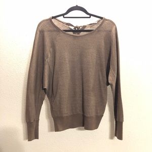 Ann Taylor Loft light brown + specks of gold M.